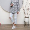 شومیز مانتویی کوبایی یقه بندی کد 4046 - Image 2