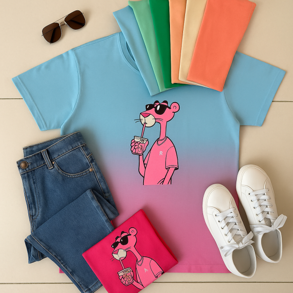 تیشرت پلنگ صورتی رنگی کد ۱۱۰۳