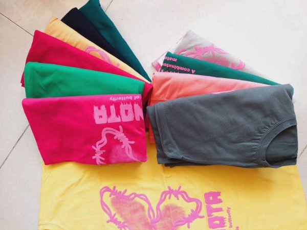 تیشرت باکسی پروانه برجسته کد 1019 - Image 4